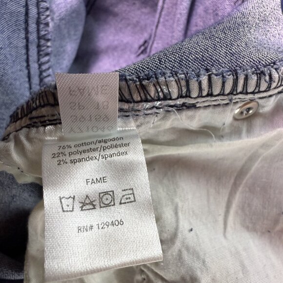 Venus Jeans Womens Size 12 Capri Stretch Dark Wash High Rise 30x31 E660 - Picture 8 of 15